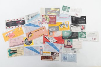Ephemera:  Generous Lot Of Vintage Advertising Ink Blotters,