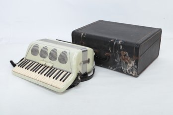 Vintage Galanti Accordion In Hard Carry Case