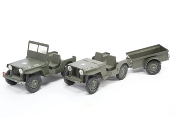 Vintage G.I. Joe Jeep And  Trailer