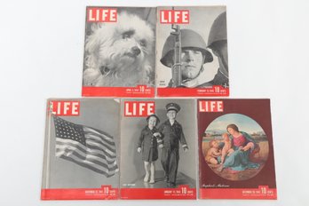 WWII Life Magazines 5 Issues
