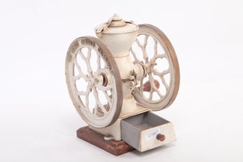 Antique Ye Olde Coffee Grinder Double Wheel Waterbury CT