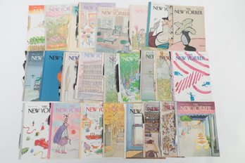 Vintage New Yorker Magazine Covers  Large Assortment C 1980s