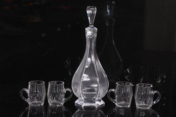 Made In Italy Modern Decanter And Glasses