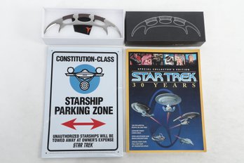 Star Trek Sign, Letter Opener & Magazine