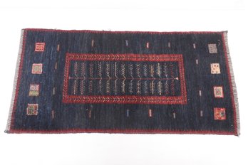 Vintage Gabbeh Persian Wool Runner Rug