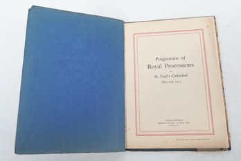 1935 'Twenty Five Years A King' Programme Of Royal Processions