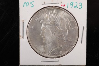 1923 Peace Silver Dollar From Private Collection