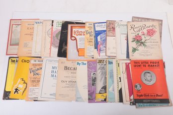 A Sheet Load Of  Vintage Sheet Music Including Rudy Vallee