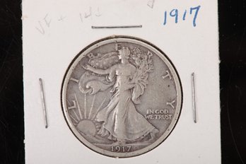 1917 Walking Liberty Half Dollar From Private Collection