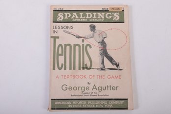 1935 TENNIS Spauldings Athletic Library Illistrated