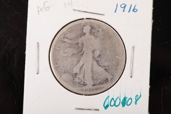 1916 Walking Liberty Half Dollar From Private Collection