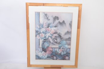 Lena Lui Framed, Numbered & Signed Artist Proof/print Of Chinese Landscape #1905/1950