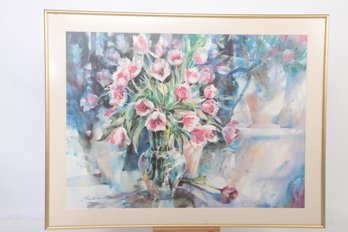 Signed Watercolor By Brent Heighton Titled 'Ambrosia' ~ Framed