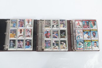 3 Vintage Baseball Card Binders From 1980s (Approx. 71,000 Cards)