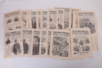 Approx. 45 Issues Of Harper's Weekly Newspaper -- Anniversary 1961 Reissue