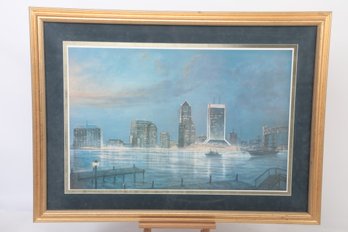 Framed Artist Print, Signed & Numbered Cityscape: # 155/1900 Schuma 1994