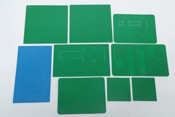 Grouping Of Lego Grass & Water Base Plates In Assorted Sizes