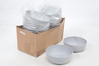 Lot Of 24 Room Essentials Plastic Cereal Bowls, Round, 37oz