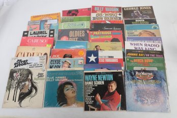 Approx. 30 Vinyl Records: Abbott & Costello, Laurel & Hardy, Simon & Garfunkel, & Many More