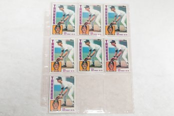 Lot Of 7 1984 Topps Baseball Don Mattingly Rookie Cards