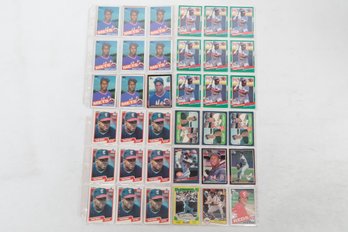 Lot Of Baseball Cards With Canseco Fleer Rookies Frank Thomas Rookies And More