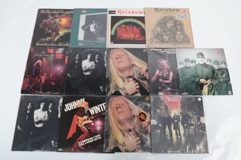 13 Mixed Vinyl Records: Johnny Winter, Marshall Tucker Band, Rainbow & More