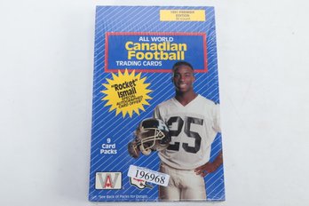 1991 Canadian Football Box Sealed