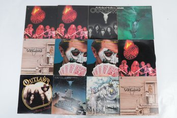 12 'OUTLAWS' Assorted Vinyl Records (Some Duplicates)