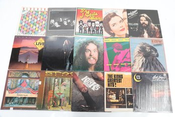 15 Mixed Vinyl Records: Styx, The Kinks, Ted Nugent, Blackfoot, Allman Brothers & More