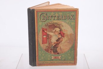 1901 Children's Book Chatterbox, Illustrated Chromo Lithograph