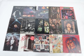 15 Mixed Vintage Vinyl Records: Steve Perry, Allman Brothers, Traffic, Blackfoot, Night Ranger & More