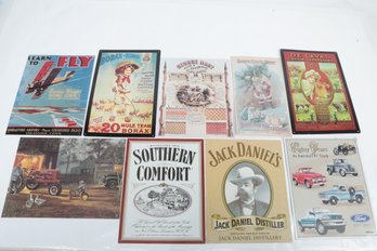 9 Metal/Tin Advertising Signs