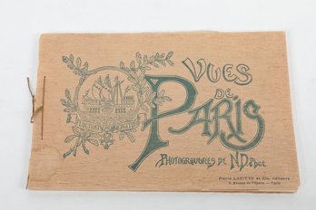 Tourist Brochure,  Vues De Paris PHOTOGRAVURES DE N.D. Ph Pierre LAFITTE Et Cie, Diteurs 9, Avenue De L'Opra.