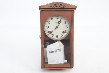 Circa 1900 Marky Wood Wall Clock