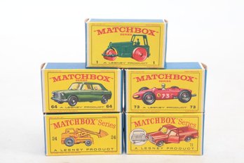Lot Of 5 N.O.S Lesney Match Box Cars