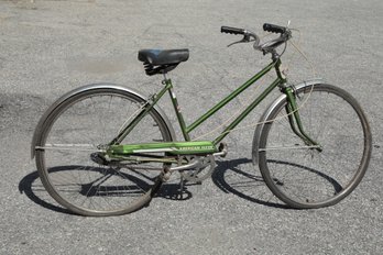 Vintage Green American Flyer 3 Speed Woman's Bicycle