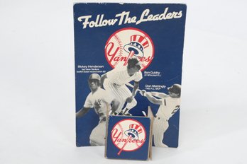 1986 Yankee Follow The Leaders Rickey Henderson Ron Guidry Don Mattingly Standee