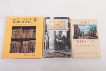 BOOKS ABOUT BOOKSELLING, 3 TITLES, RALPH SIPPER SANTA BARBARA, LTD