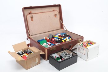 Vintage Suitcase FULL Of Assorted Legos