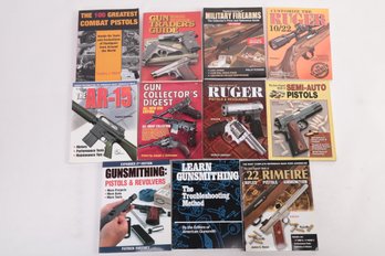 GUNS & GUNSMITHING--ETC.  Rugers, Pistols, .22 Rimfire, Etc.  11 Books