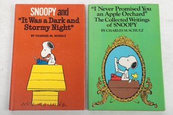 2 By CHARLES M. SCHULZ  SNOOPY And 'It Was A Dark And Stormy Night', 'I Never Promised You An Apple Orchard'