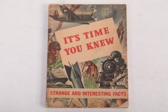 WWII/ COMICS: It's Time You Knew: Strange And Interesting Facts, Illust. By Lawrence 1944 BULOVA