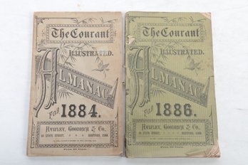 The Courant Almanach For 1884 & 1886, Illustrated Published By The Case, Lockwood & Brainard Co., Hartford, CT