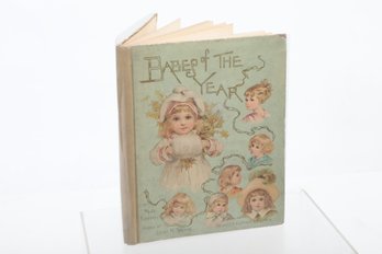 1888, Maude Humphrey, Babes Of The Year, Beautiful Color Illustrations, Fredrick Stokes & Bro. ,childrens Book