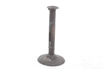 Early Primitive Iron Push-up Candlestick