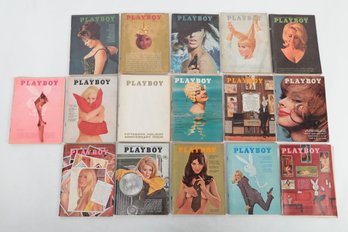 Large Lot Of Playboys Magazine From 1960's