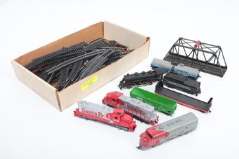 Train Engines, Cars, Lots Of Track And Some Accessories