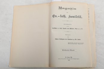 1888 Magazine For Homiletics, The Art Of Preaching, Studies Both The Composition And The Delivery Of Religious