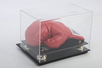 Iran Barkley Blade Signed Boxing Glove With Display Case