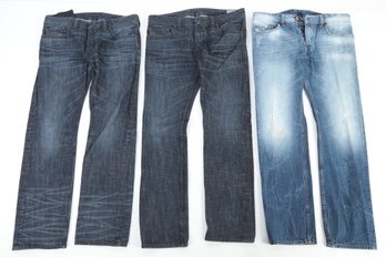 3 Pairs: Men's Diesel Jeans (32x30) In Style: Buster